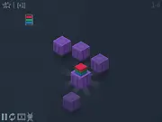 Playing Stacko, a free online puzzle game featuring stacking colorful geometric tiles and blocks.