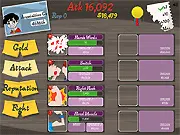 Gameplay screenshot of the Bullyonair idle clicker game showing various resource counters and upgrade menus.