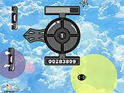 Screenshot of Gravity Ball Challenge online game showing a ball bouncing between platforms with a symbol for switching gravity.