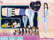Shopping Girl Dressup free online fashion game on PlayArcadeHub featuring a stylish girl browsing trendy clothing
