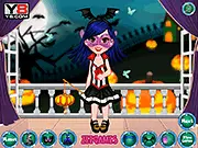 Princess First Halloween free online cooking and dress-up game featuring a princess decorating a cake and choosing spooky clothes on PlayArcadeHub