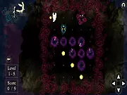 Screenshot from Spirits of Elduurn showing the bright Light Spirit and the dark Shadow Spirit next to each other on a puzzle platform
