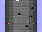The Tower game screenshot showing a character climbing a vertical structure with platforms and obstacles, free online action game on PlayArcadeHub