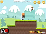 Talking Cat Box Adventure free online puzzle game - magic cat creating boxes to overcome obstacles