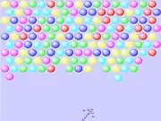 Bubbles Blow-Up free online game screenshot showing colored bubbles and a countdown timer, fast-paced bubble shooter