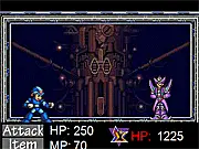 MegaMan X preparing for a turn-based RPG battle against the enemy Maverick Agile, free online game on PlayArcadeHub