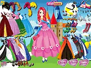 Lovely Princess Dress Up free online game featuring Princess Valeria in a stunning ball gown