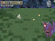 Screenshot from the RPG game Kill and Let Die, showing a warrior fighting a monster in a dark fantasy dungeon setting.