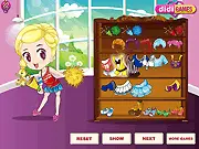 Cute Cheerleaders Dress Up free online game showing cheerleading uniforms and pompoms