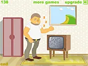 Screenshot of the Old TV Clicker Game with a broken television set