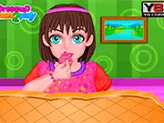 Perfect Dental Makeover free online game screen showing a virtual dentist cleaning a child's teeth