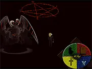 Play Father McLloyd free online memory game using a Simon Says device for exorcism