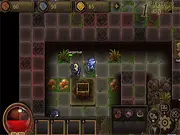 Elventales: The Arcanery RPG game screenshot, elf warrior battling wicked creatures in a dungeon maze, free online game