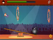 Play Sweet Revenge free online game, helping Crazy Dad strategically destroy a candy shop using physics