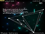 Brain Stars puzzle game screenshot, stars connected by lines that need to be untangled, play free online brain teaser.
