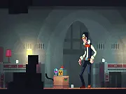 Schrodinghost free point and click puzzle adventure game screenshot with cat and box