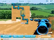 Connectica Ultra pipe puzzle game, arrange pipe pieces, connect start to end point, free online logic game