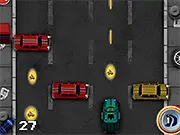 Play Rush of Tanks free online tank shooting game, changing lanes and grabbing coins for upgrades at PlayArcadeHub