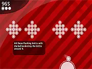 Orbular arcade breakout game screenshot, circular paddle smashing opposing bricks, high score free online game