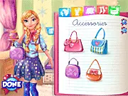 Anna Goes To High School dress up game screenshot, Anna wearing a stylish first day outfit