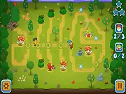 Gnome Go Home puzzle strategy game free online gnomes path drawing stars screenshot