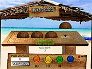 Buko Boracay free online game screenshot featuring a tropical, beach-themed background testing eye coordination