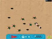 Smash-A-Ghoul Blitz fast reaction game screenshot with cartoon ghouls popping out of holes