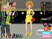 Hawaii Fruit Fashion game screenshot showing a girl in a colorful, fruit-decorated outfit and jewelry, free online dress-up game