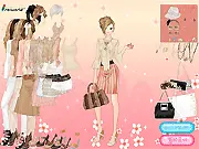 Korean Fashion Cotton Dress Up game screenshot, model wearing stylish K-fashion outfit, play free online dress up
