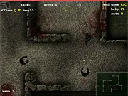 Military operative fighting off hordes of bloodthirsty zombies in the free online survival shooter SAS: Zombie Assault