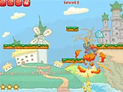 Ghost Bombers 2 free action game, a ghost bomber character throwing an explosive at a ghost, online gameplay screenshot