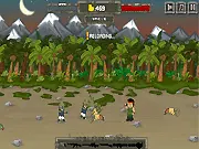 Play Good Morning Zombies free online game - fight zombie hordes, upgrade weapons, and defeat the evil monster boss