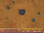Zombie Hell tower defense game, survivors fighting zombies at a house, free online strategy game