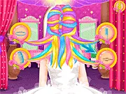 Play the free online Rapunzel Wedding Hair Design game, helping the princess with her bridal hairstyle