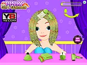 Sofia The First Haircut free online salon game showing Princess Sofia with a beautifully styled, contemporary haircut and a sparkly royal dress