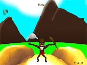 Shaman Protector free online game screenshot, showing magical defense towers and spells being used to protect a central Shaman figure from fantasy enemies.