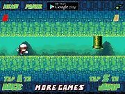 Duck or Jump 8-bit arcade game pixel runner free online play