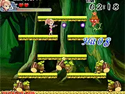 Brave Heart free online action game on PlayArcadeHub - Heroes Wing and Ken fighting evil goblins