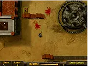 Agent Sky free online top-down shooter game with weapon crate upgrades on PlayArcadeHub
