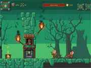 Gameplay screenshot from Barons Gate 2 showing a heroic archer character shooting an arrow at a mystical creature inside a dark, medieval-themed dungeon.