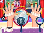Baby Elsa Hand Doctor free online kids care game on PlayArcadeHub