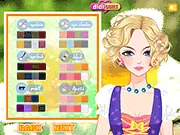 Screenshot of the Oktoberfest Girl dress up game showing a character wearing a traditional dirndl outfit and standing in a festival setting