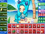 Mermaid Pretty Girl free dress-up game online ocean fantasy