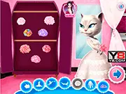 Play Talking Tom and Angela Wedding Party free online game, Tom and Angela getting married, wedding planning game