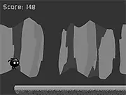 Play Gloom free online survival runner game, person running in the dark, dodging obstacles