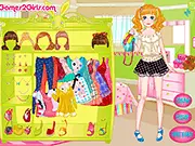 Fresh Student Dress Up free online fashion game featuring colorful clothes for a theatre student
