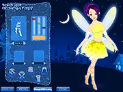 Heavenly Fairy Dress Up free online game featuring pink chiffon, fluffy skirts, and transparent wings