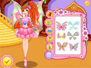 A transformed Disney princess wearing a glamorous, bold Winx fairy outfit with magical wings in the Princess Winx Club free online game