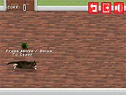 Cat Box Bowling free online physics puzzle game launch the cat