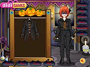 Halloween Costumes Dressup game image, young couple in spooky party costumes, free online fashion game